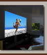 home cinema projeksiyon perdesi